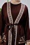 Ethnic Patterned Tassel Tricot Kimono - 6