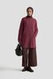 تونيك محبوك أساسي 25KD1118 أحمر كلاريت - 2
