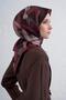 Geometric Patterned Pure Silk Twill Scarf 9413D 81 - 3