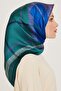 Geometric Patterned Twill Saf Silk Scarf 9206D 82 - 2