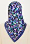 Geometric Patterned sura saf Silk scarf 9214d 53 - 4