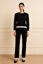Striped Patterned Tracksuit Tk 26K74227-Black-99