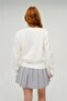 White Sweater - Casual College Round Neck Regular Fit S-M Size Compatible One Size - 5