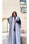 Sky blue and blue abaya - 4
