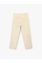 Cotton Pocketed Loose Fit Waist Tie Winter Corded Fabric Velvet Trousers - 4