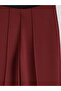 Two Mt Shop Quality Lcw Modest Burgundy Interlock Plain Tight & Slim Women's Sweatpants - 6