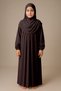 Girls' Hijab Dress One-Piece Prayer Wear Plug-In Headscarf Cotton Elastic Sleeve