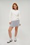 White Sweater - Casual College Round Neck Regular Fit S-M Size Compatible One Size - 2