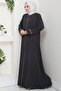 فستان كبير الحجم مطرز بالزهور من فيرايس سموكد HM2844 - 4