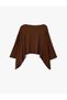 Viscose Fabric Loose Fit Long Batwing Sleeve Wide Round Neck Blouse - 4