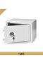 Medium Key Safe Box, Key Operated Locker Deposit Box - 25x35x25 cm, White - 3