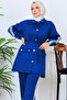 Piped Scuba Suit N5333 Indigo - 3