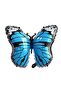 Blue Butterfly Star Balloon Foil Set Birthday Set Age 3 - 2