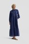 Layered Linen Dress 25Y9012 Dark Blue - 2