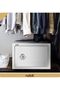 Medium Key Safe Box, Key Operated Locker Deposit Box - 25x35x25 cm, White - 2