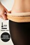 Women's Slimming Skin-Like Look Fleece-Lined Plush Highly Stretchy Winter Tights Thermal Underwear Socks - 3