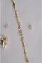 Gold Color Bracelet with Zircon Stone and Butterfly Figure - 4