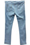 Girl's Jeans-Looking Transitional Light Blue Color Leggings - 2