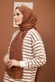 Colorful Sweatshirt - Brown - 4