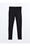 Women's Black Elastic Waist Leggings - 5