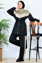 Scuba Suit with Drawstring Waist Belt N5349 Black - 2