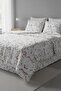 Floral Breeze 100% Cotton Double Duvet Cover Set (200X220 cm) - 2