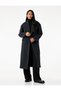 Double-Breasted Lapel Long Sleeve Buttoned Pocket Long Cashmere Coat - 2