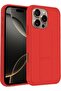 For iPhone 16 Pro Max Magnetic Finger Grip Shockproof Case (Red) - 2