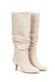 Women's Thin Heeled B Ruched Detail Pointed Toe Casual Boots - 2