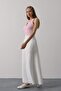 Linen Skirt - White - 3