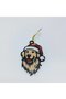 Golden Retriever Dog with Christmas Hat - Pine Tree Ornament Set of 3 - 2