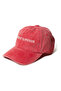 Red Hat with White Embroidery Vintage Style Pomegranate Flower Embroidered Hat on Antique Cotton Fabric - 2
