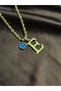Vip Steel Twist Rope Model Chain Letter E Gold Necklace - 2