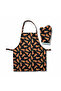 Set of 2 Pizza Kitchen Apron Oven Gloves, Beer Kitchen Apron Oven Gloves - 7