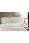100% Cotton Linen Banded Puffy Stripe Double Duvet Cover Set 6 Pieces - 2