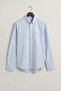 Men's Blue Slim Fit Classic Collar Oxford Shirt - 3