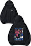 Giyu Tomioka Anime Character Design Back Printed Black Hooded Sweatshirt