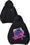 Grand Theft Auto Vice City Design Backpack Printed Black Hooded Sweatshirt
