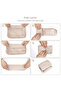 7PCS Travel Organizer Cube Set, Foldable Design with Snap Closure, Multi-Purpose Storage - 4