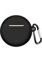 جراب سيليكون متوافق مع سماعات Honor Earbuds X5 - غطاء واقٍ للسماعات - أسود - 2