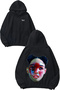 سترة FKA Head Design Back مطبوع باللون الأسود بغطاء رأس