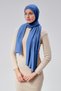 Women's Hijab Luxury Combed Cotton Shawl – Non-Slip, Soft, All-Season Use Shawl, Denim Color - 2