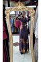 Patterned Velvet Dress - 2