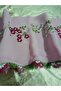Handmade Embroidery Embroidered Needle Embroidered Prayer Cover Dowry Holder Mevlit Hijab Crepe Fabric 145X75 cm - 6
