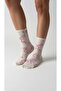 Women's Pink Ribbon Patterned Socks – Cotton, Flexible, Breathable (36-40)