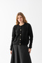 Soft Towel Texture Knitwear Cardigan - Stylish Cardigan Model with Gold Button Detail - Women's Cardigan - 6