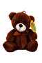 0998 Sun-Jhn-Pff-Sk Plush Bear Sitting with Ribbon 21cm - Color in Stock Will Be Sent - 3