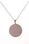 Silver Color Surah Al-Quran Written Steel Necklace Non-Tarnish Stainless Steel Chain Unisex Necklace - 2