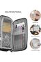 2-Layer Pencil Case, Large Capacity Stationery Pouch with Double Zip (Black) - 6