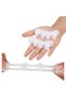 Soft White Silicone,Toe 5 Finger Posture Corrector,Finger Separator,Reliever,Roller Bunion(1 Pair) - 7